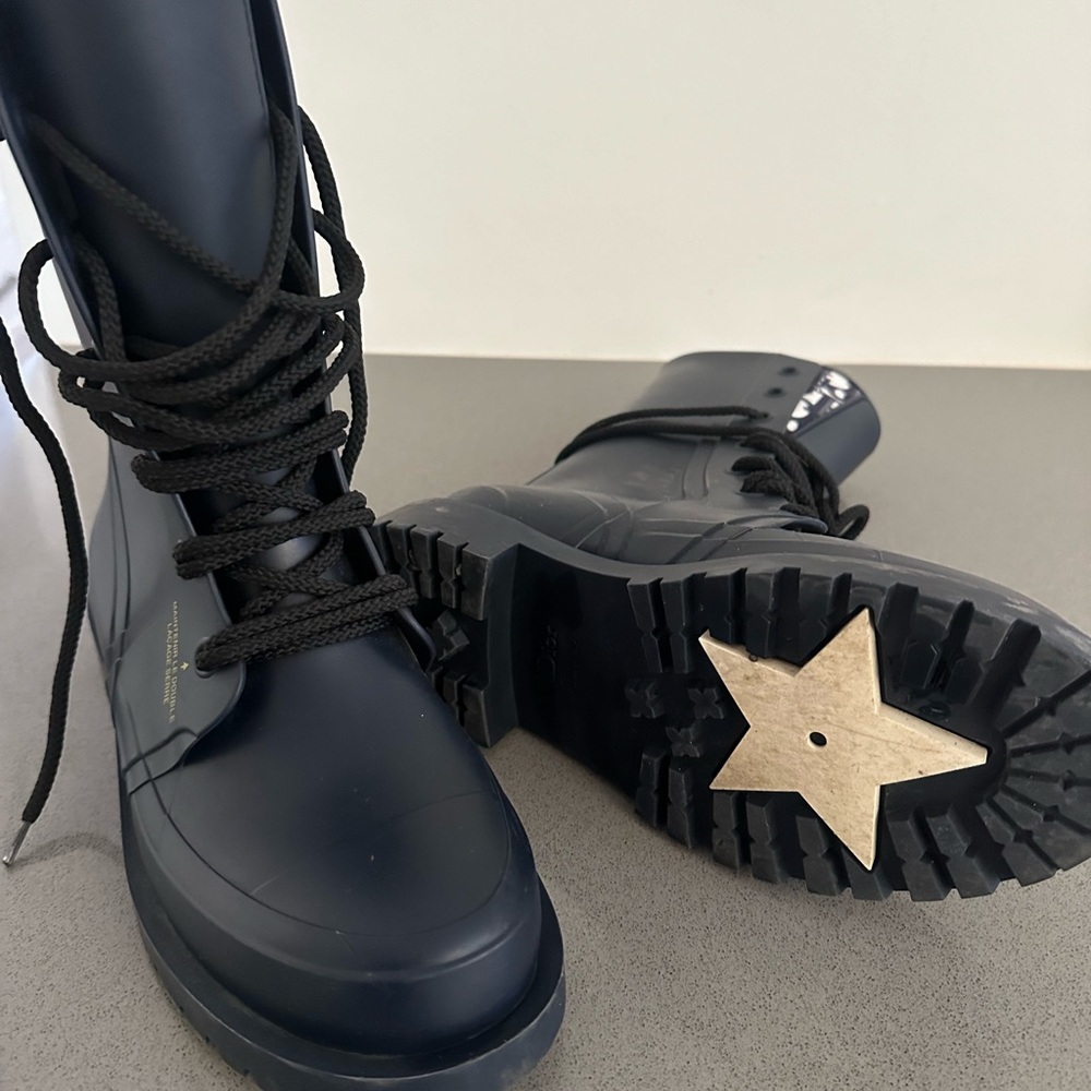 Dior rubber combat boots